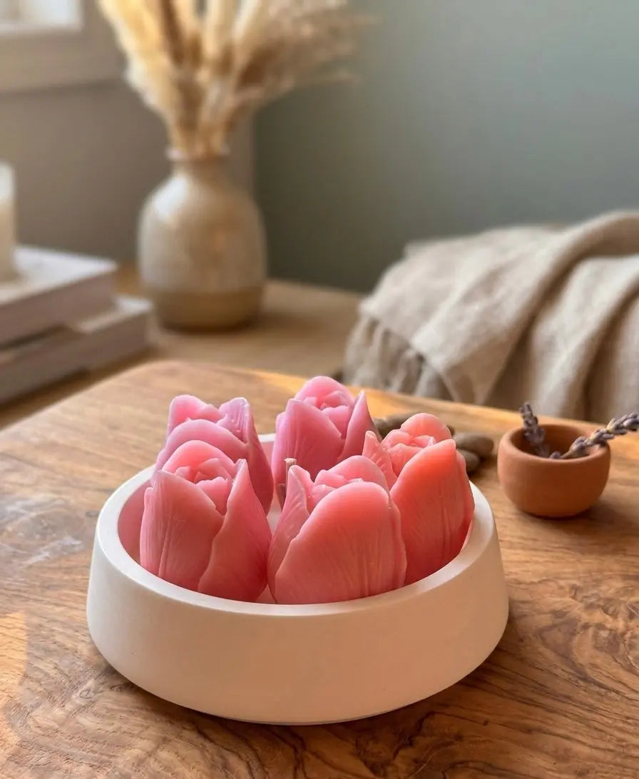 The Tulip Blossom Candle | Hand-Poured Luxury - handmade home fragrance gift