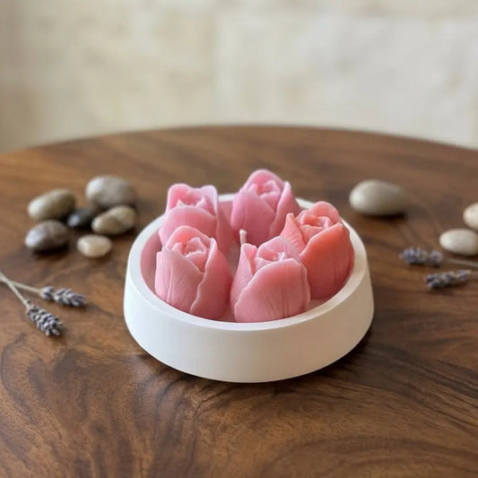 The Tulip Blossom Candle | Hand-Poured Luxury - handmade home fragrance gift