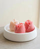 Tulip Trio Candle in Artisan Jesmonite Bowl - handmade home fragrance gift