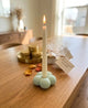 Floral Bubble Taper Candle Holder – Handcrafted Jesmonite - handmade home fragrance gift