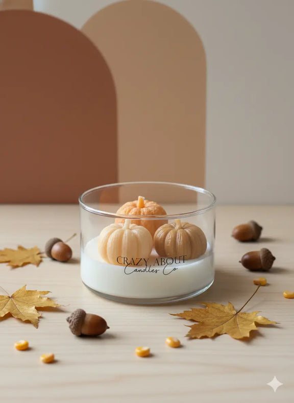 Pumpkin Harvest Candle | Handmade Soy Wax - handmade home fragrance gift