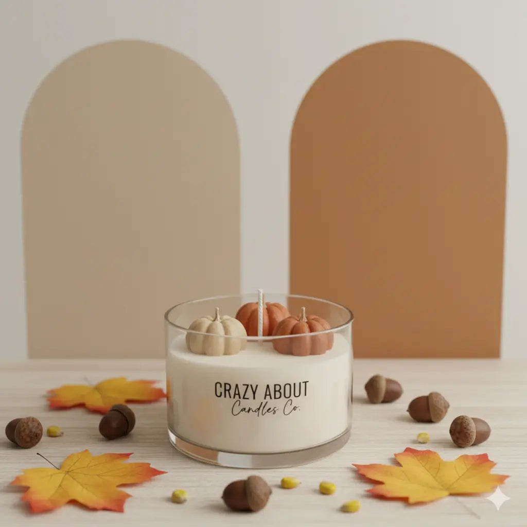 Pumpkin Harvest Candle | Handmade Soy Wax - handmade home fragrance gift