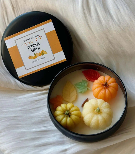 Pumpkin Patch Candle - Seasonal Soy Wax Candle for Home Decor and Gifting - handmade home fragrance gift