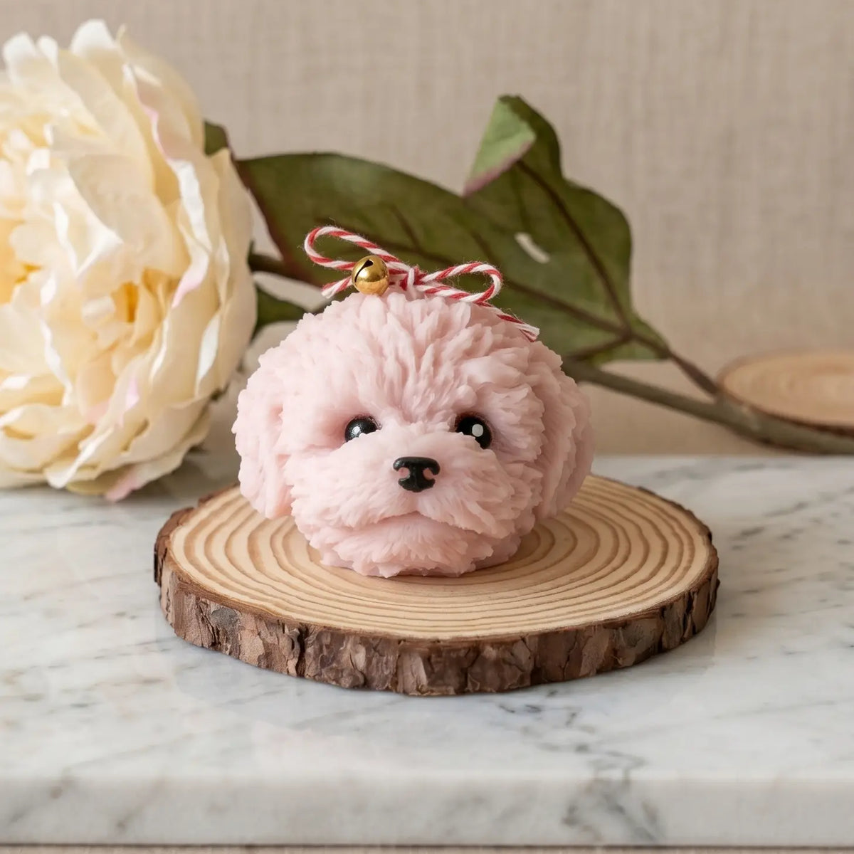 Cute Puppy Head Soy Wax Candle