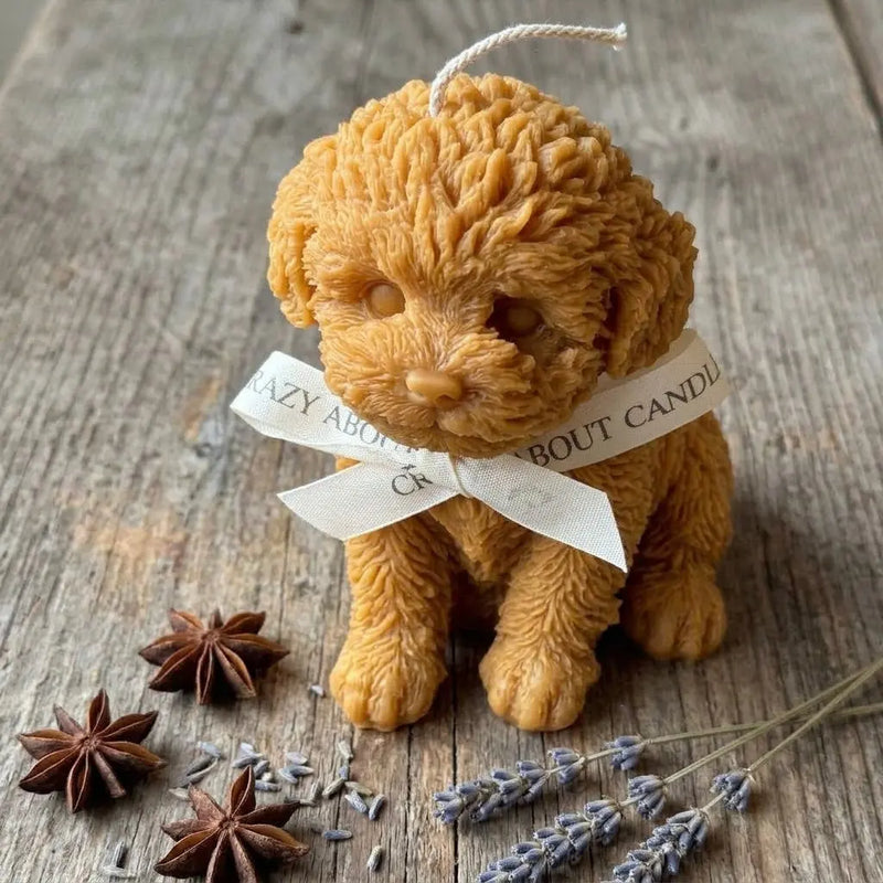 Large Puppy Candle - Perfect for Dog Lovers - handmade home fragrance gift