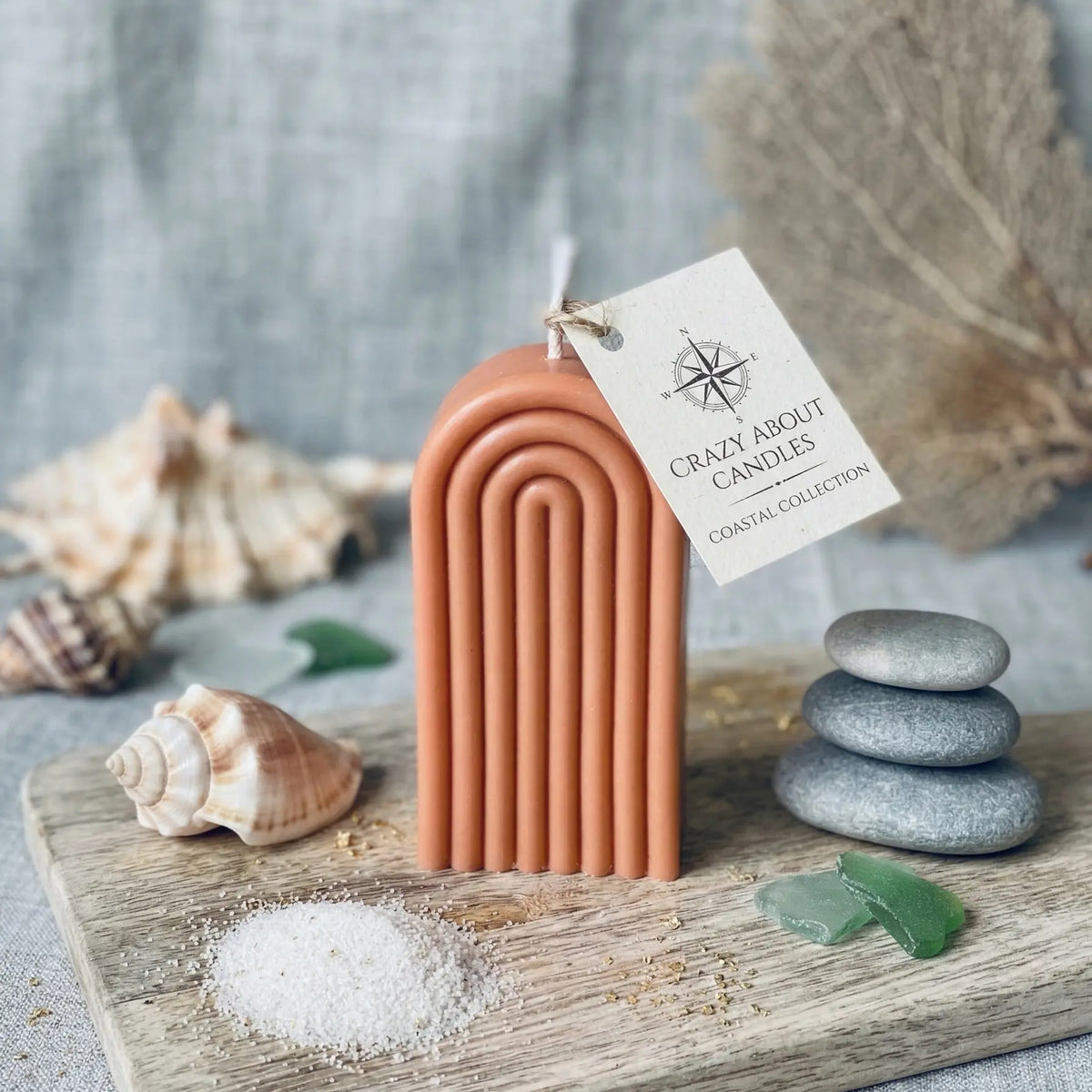 Rainbow Arch Candle - handmade home fragrance gift