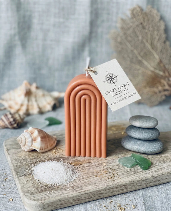 Rainbow Arch Candle - handmade home fragrance gift