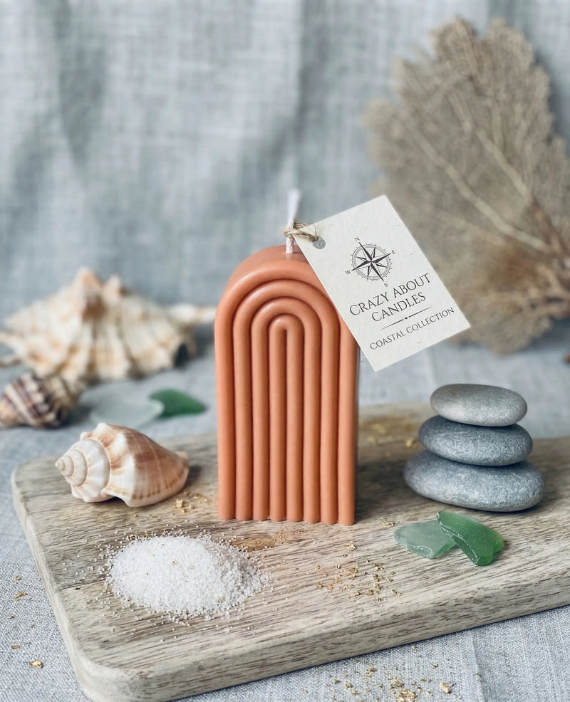 Rainbow Arch Candle - handmade home fragrance gift