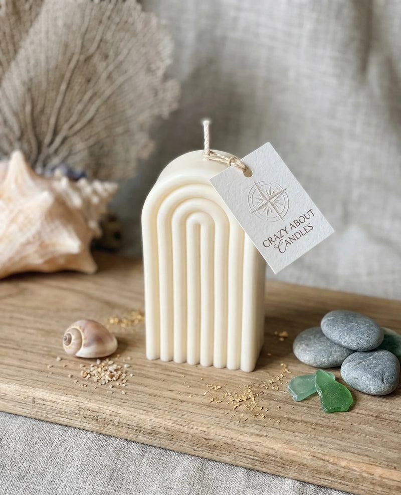 Rainbow Arch Candle - handmade home fragrance gift