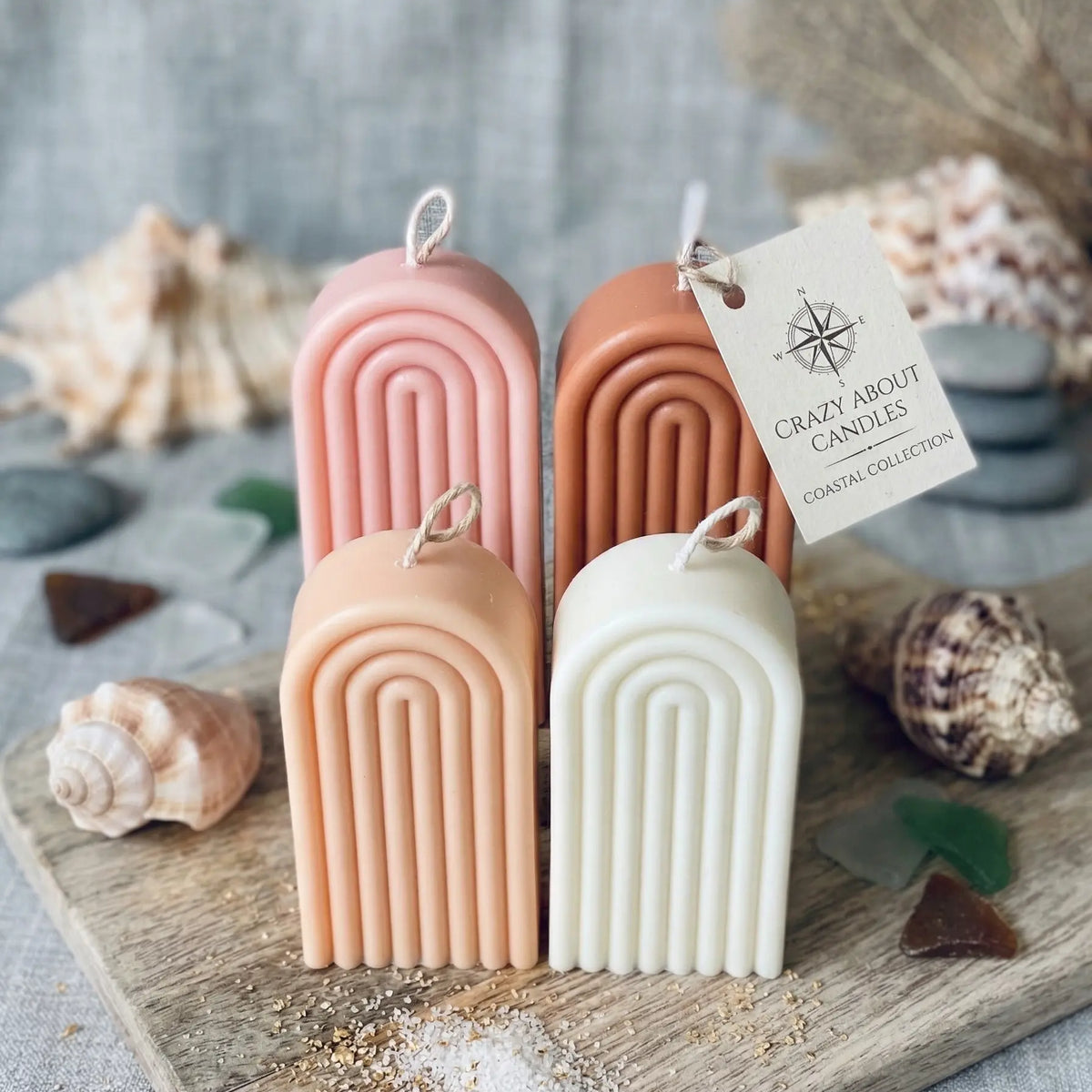 Rainbow Arch Candle - handmade home fragrance gift
