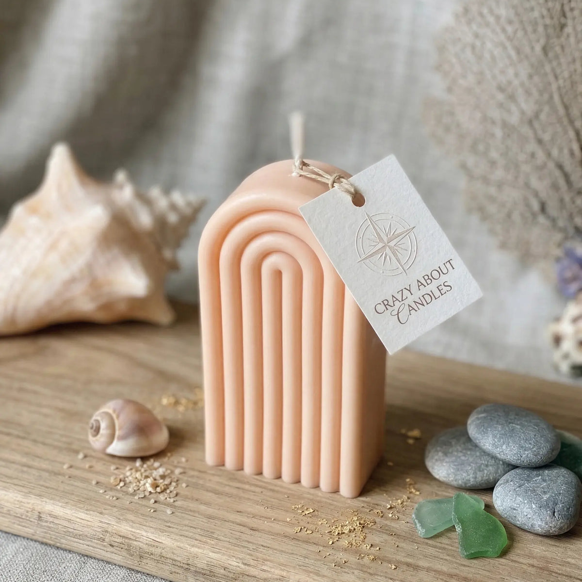Rainbow Arch Candle - handmade home fragrance gift
