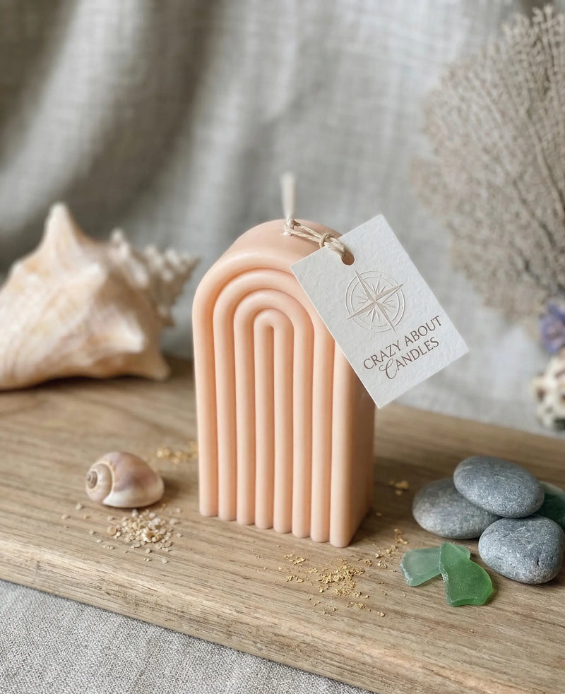 Rainbow Arch Candle - handmade home fragrance gift