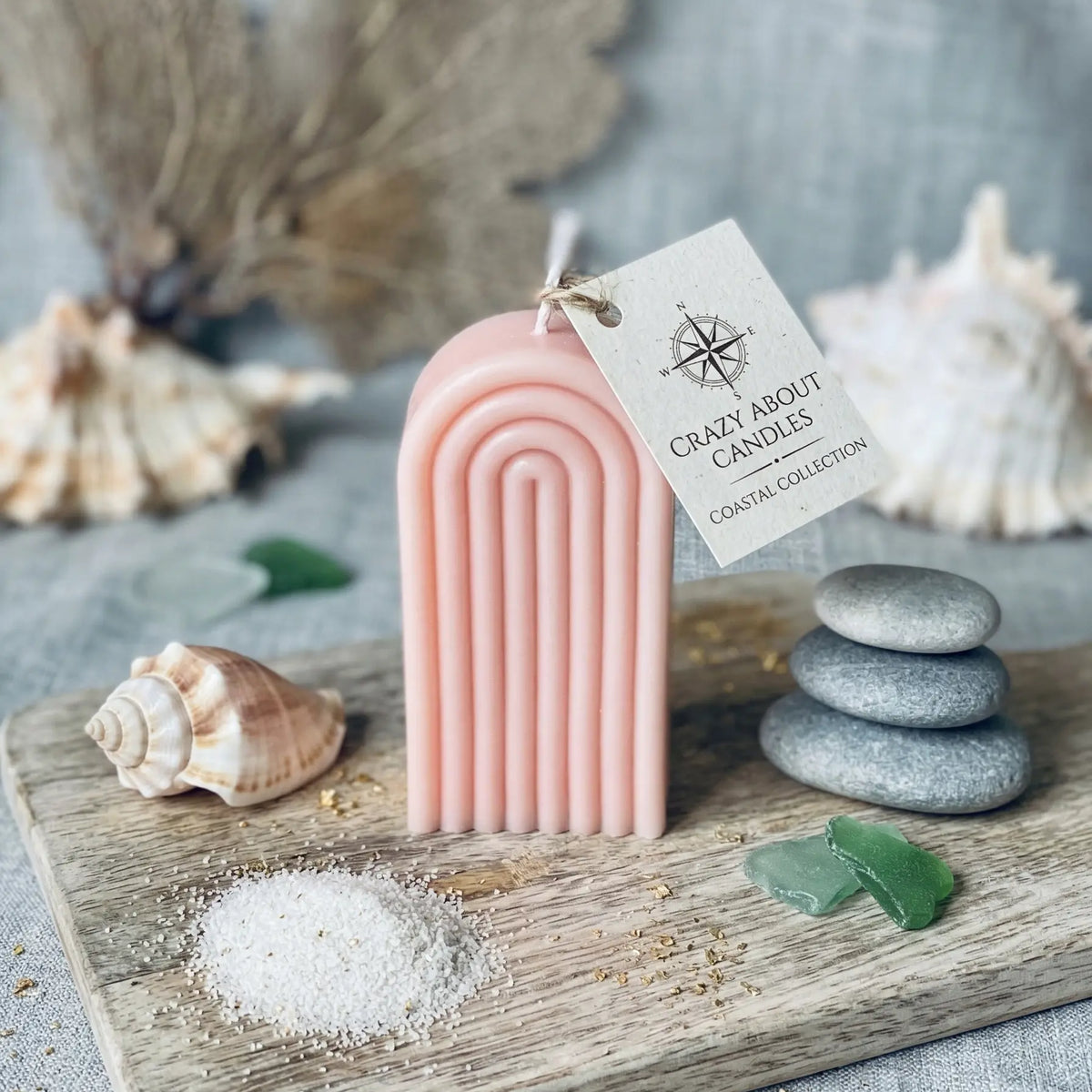 Rainbow Arch Candle - handmade home fragrance gift