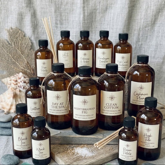 8oz Reed Diffuser Refill – Nature Scents, Essential Oil Infused - handmade home fragrance gift
