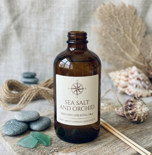 Reed Diffuser Refill – 8oz | Fruity Scents, Essential Oil Infused - handmade home fragrance gift