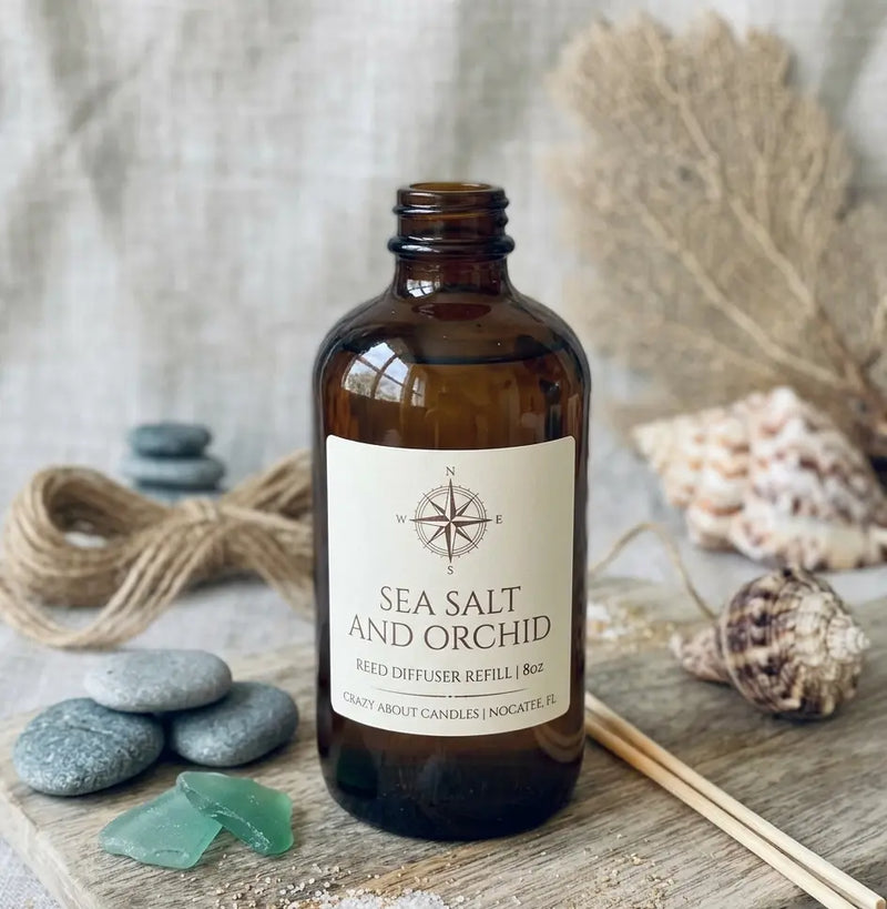 Reed Diffuser Refill – 8oz | Floral Scents, Essential Oil Infused