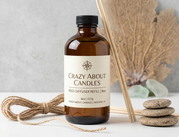 Reed Diffuser Refill – 8oz | Floral Scents, Essential Oil Infused