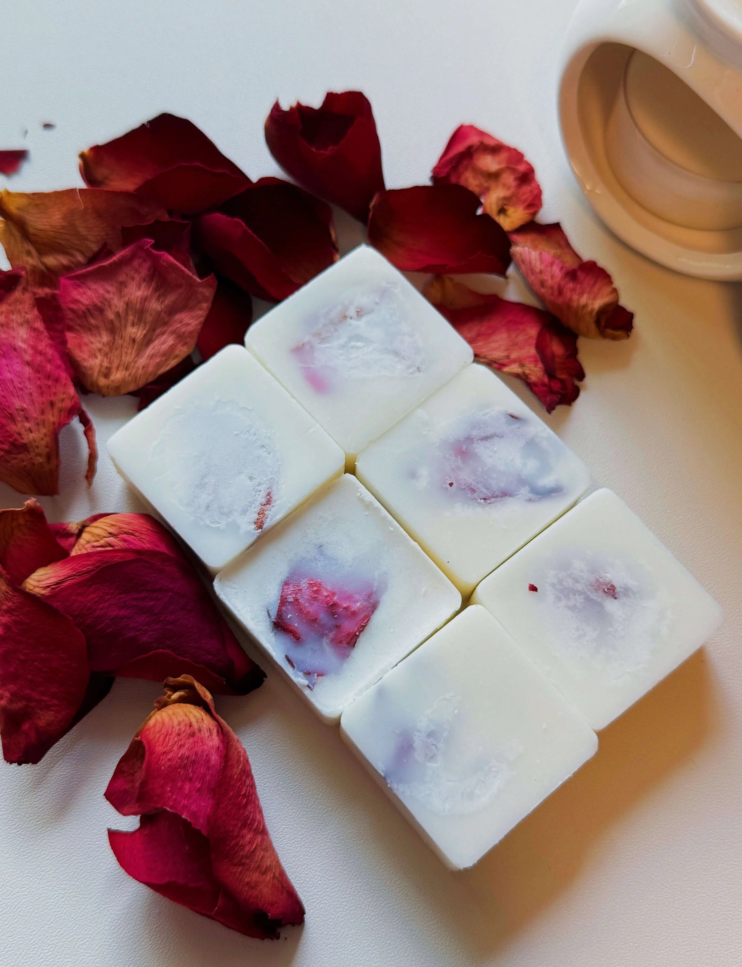 Rose Petal Soy Wax Melts Refill — 4 oz - handmade home fragrance gift
