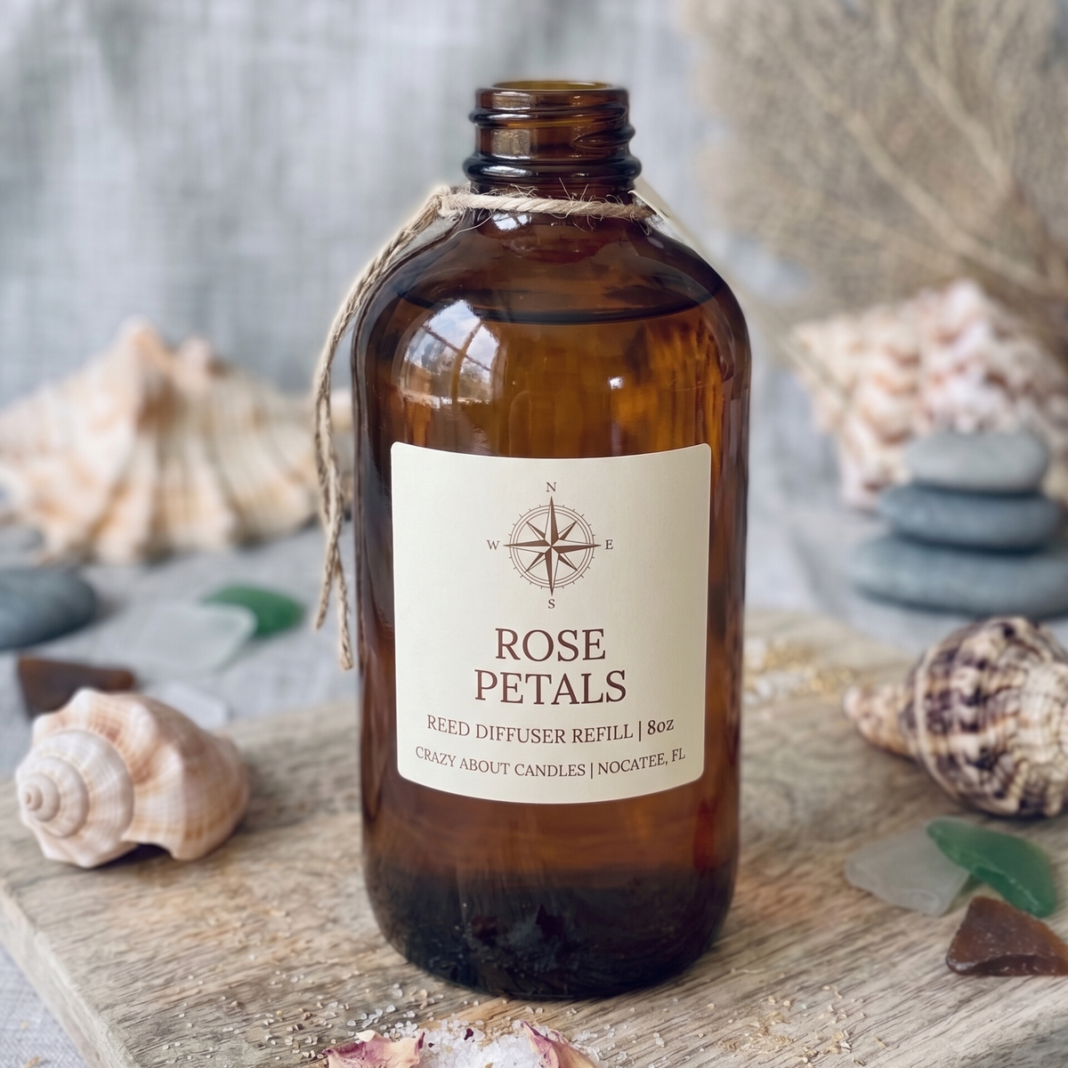 8oz Reed Diffuser Refill – Nature Scents, Essential Oil Infused - handmade home fragrance gift