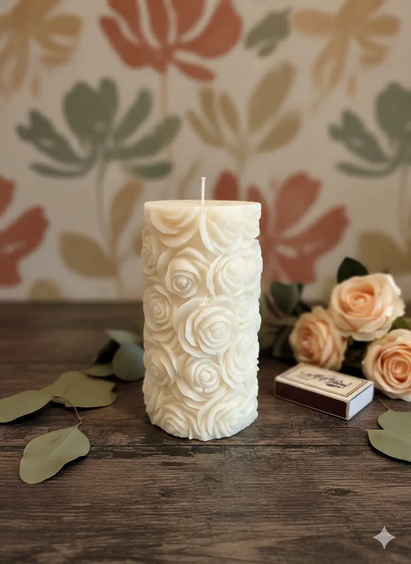 Botanical Rose Candle