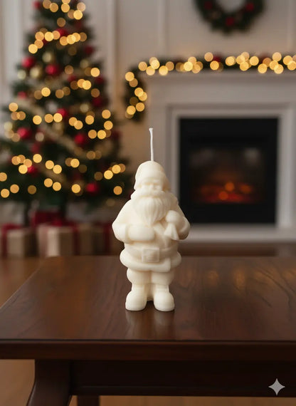Santa Candles for Festive Decor and Holiday Spirit - handmade home fragrance gift