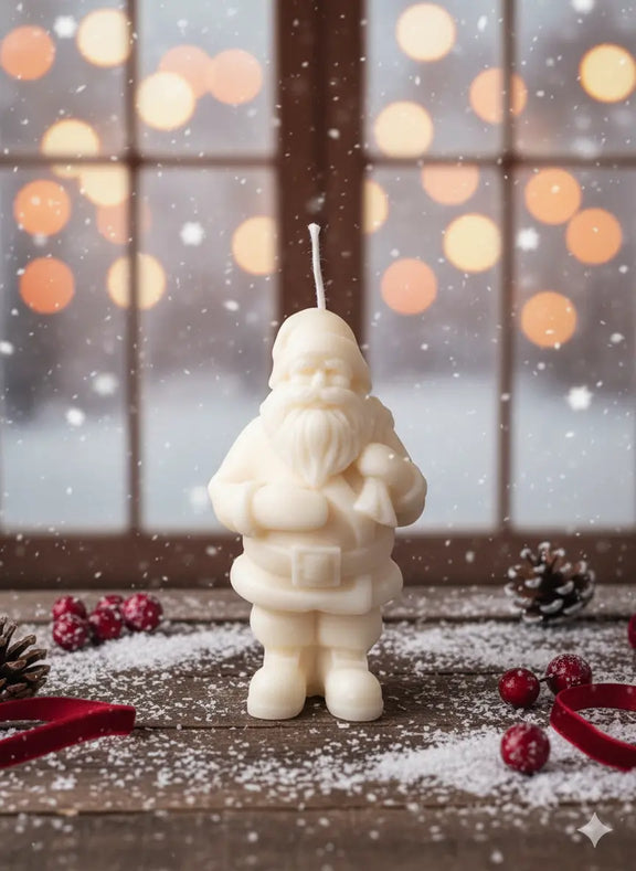 Santa Candles for Festive Decor and Holiday Spirit - handmade home fragrance gift