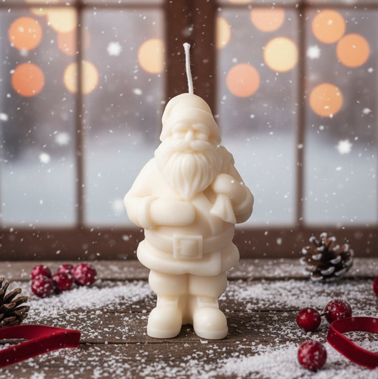 Santa Candles for Festive Decor and Holiday Spirit - handmade home fragrance gift