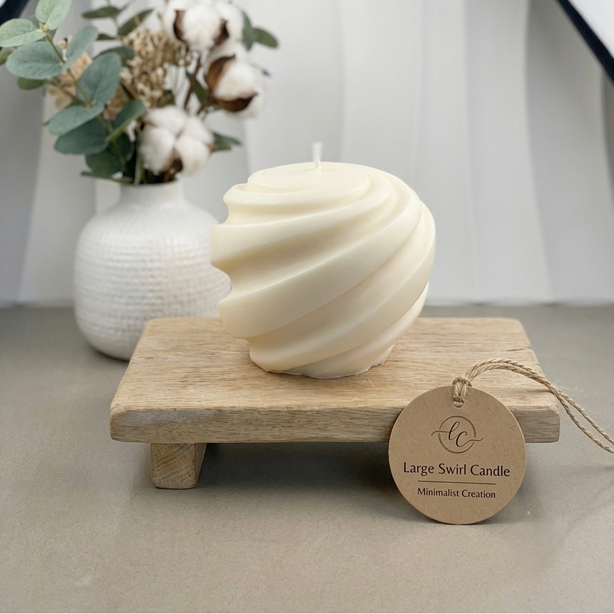 Swirl Candle | Minimalist Creation - handmade home fragrance gift