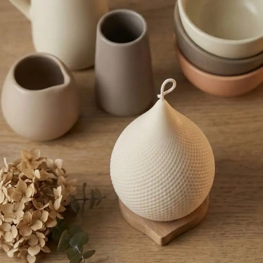 Bougie en forme de larme | Élément décoratif pour la maison
