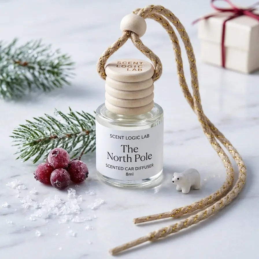 Luxury Car Diffuser Christmas Scents – Long-Lasting 8ml Holiday Fragrance - handmade home fragrance gift
