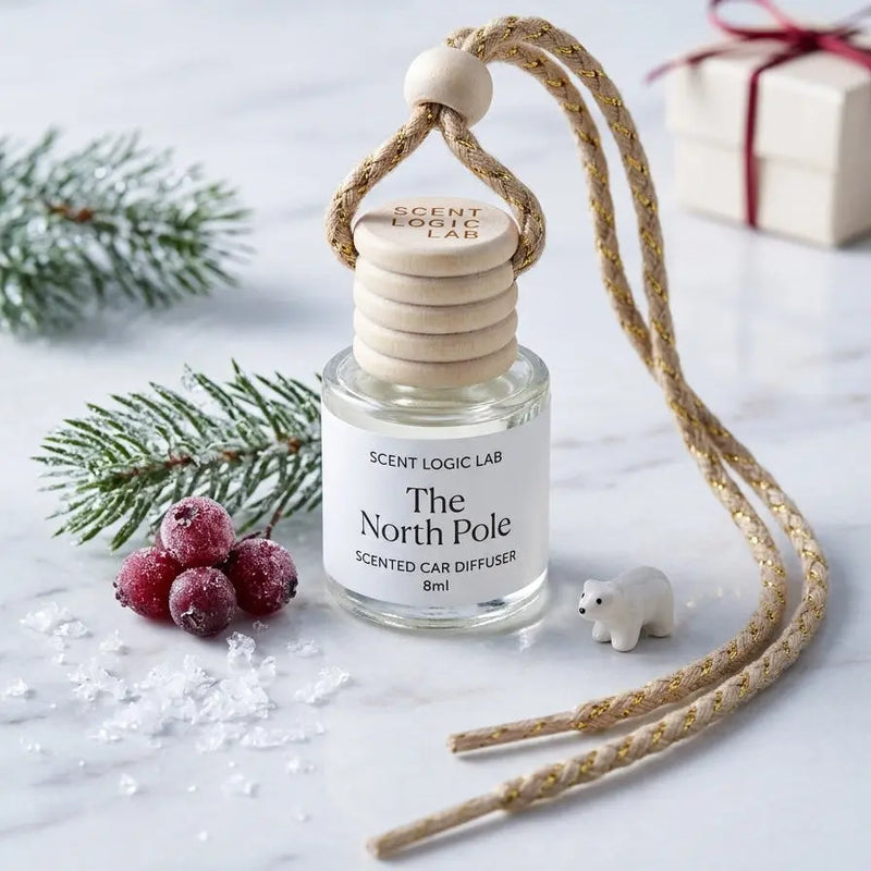 Luxury Car Diffuser Christmas Scents – Long-Lasting 8ml Holiday Fragrance - handmade home fragrance gift