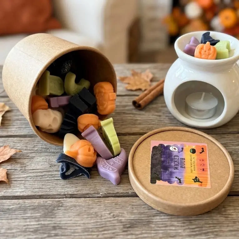 Wicked Hour Halloween Wax Melter Gift Set - handmade home fragrance gift