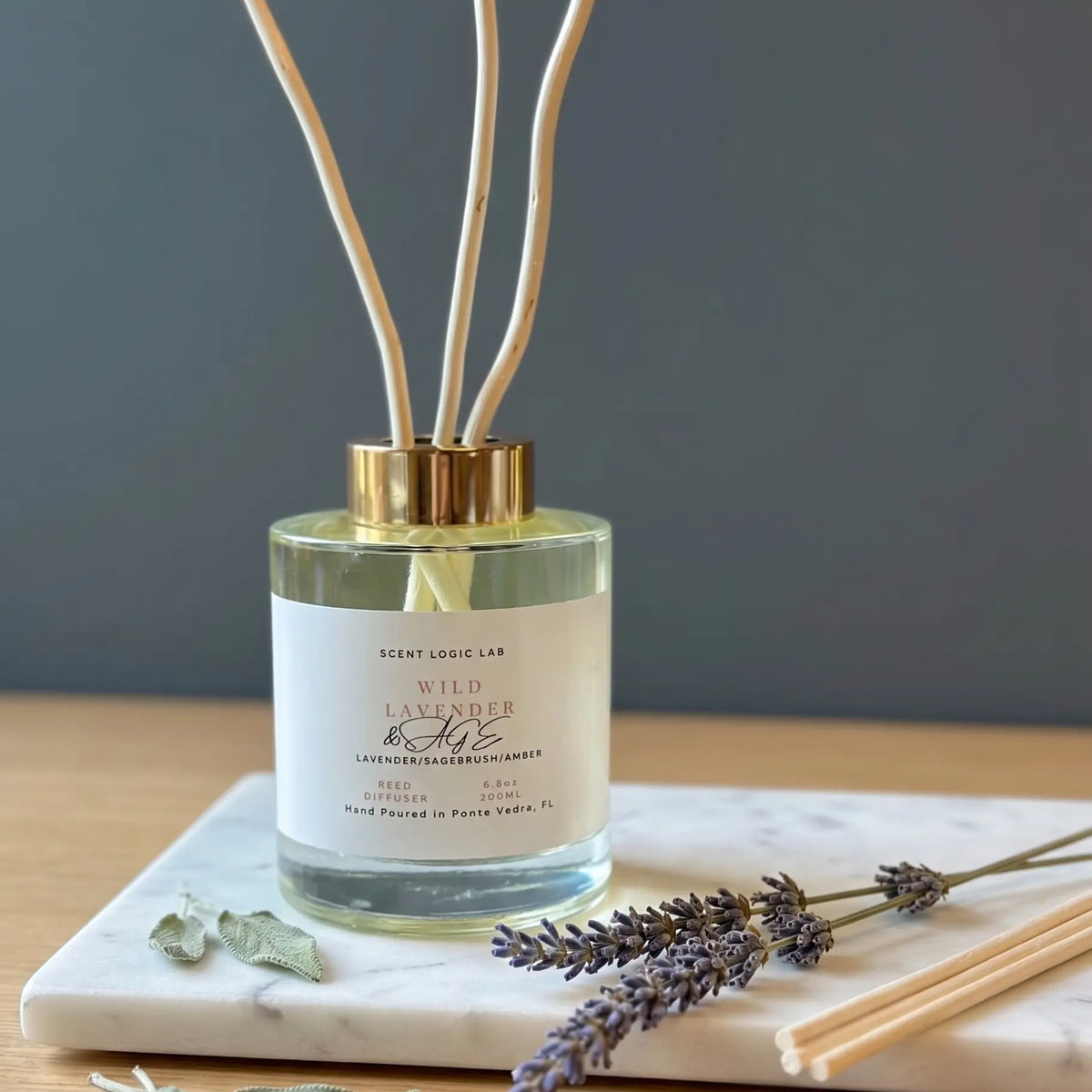 Wild Lavender Reed Diffuser – 100ml & 200ml | Hand-Poured Aroma for Home or Office - Kind Gifts Co.