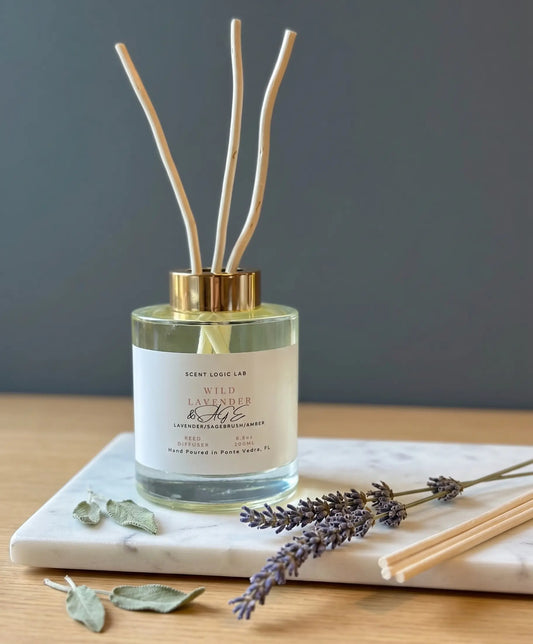 Wild Lavender Reed Diffuser – 100ml & 200ml | Hand-Poured Aroma for Home or Office - Kind Gifts Co.