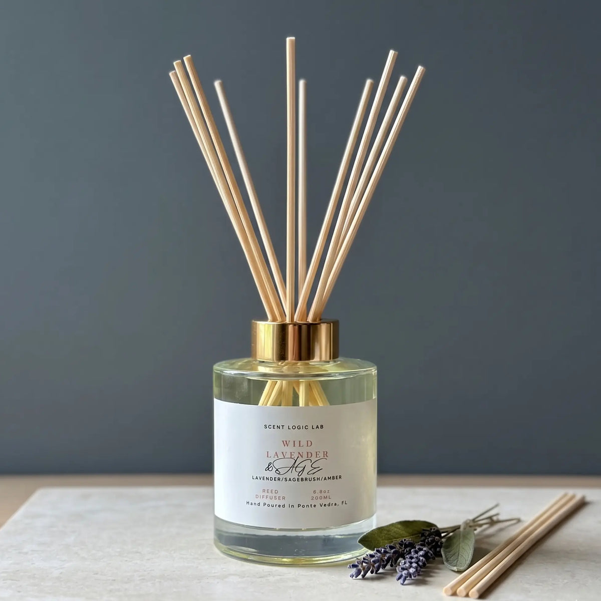 Wild Lavender Reed Diffuser – 100ml & 200ml | Hand-Poured Aroma for Home or Office - Kind Gifts Co.