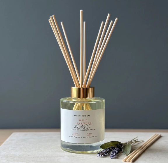 Wild Lavender Reed Diffuser – 100ml & 200ml | Hand-Poured Aroma for Home or Office - Kind Gifts Co.