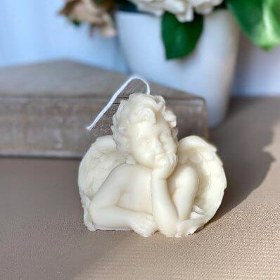 Wax Angel Candle | Handcrafted Soy Wax Decor - handmade home fragrance gift