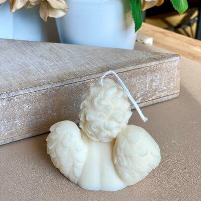 Wax Angel Candle | Handcrafted Soy Wax Decor - handmade home fragrance gift