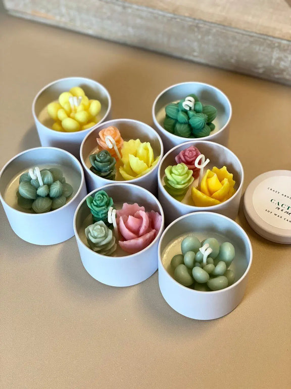 Cactus Jar Candle | Handmade Aroma Bliss - handmade home fragrance gift