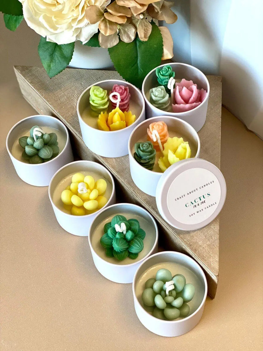 Cactus Jar Candle | Handmade Aroma Bliss - handmade home fragrance gift
