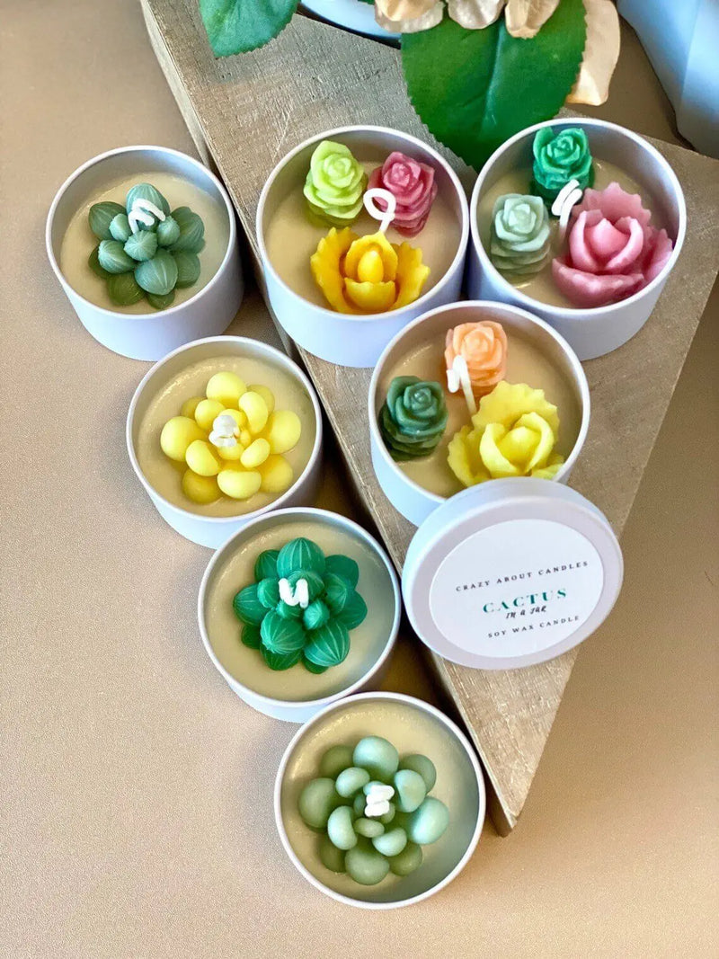 Cactus Jar Candle | Handmade Aroma Bliss - handmade home fragrance gift
