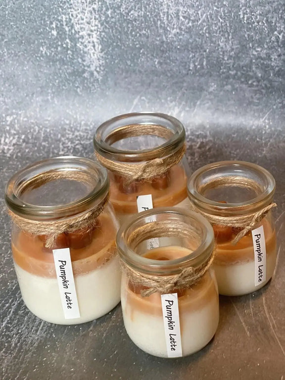 Coffee Candle in Glass Jar - handmade home fragrance gift