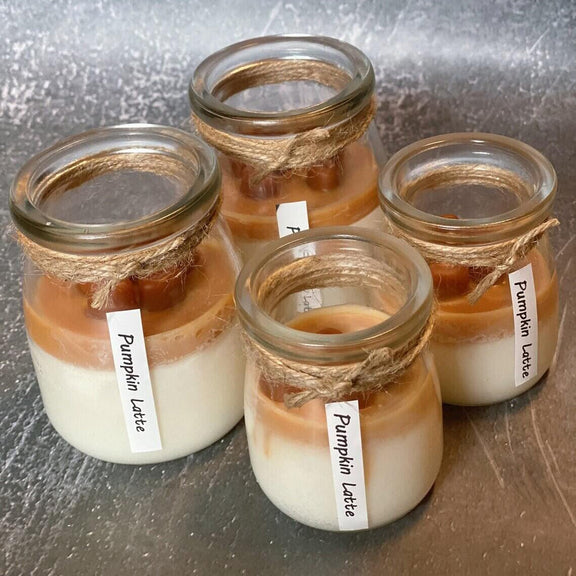 Coffee Candle in Glass Jar - handmade home fragrance gift