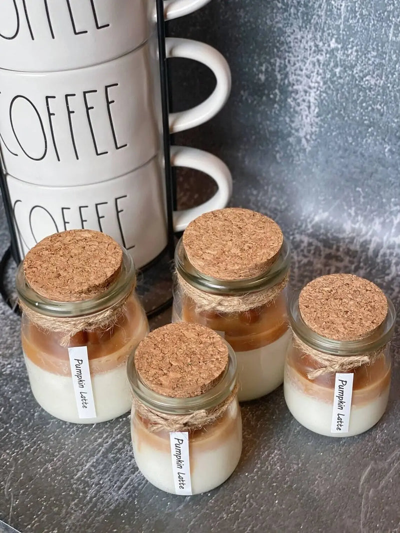 Coffee Candle in Glass Jar - handmade home fragrance gift