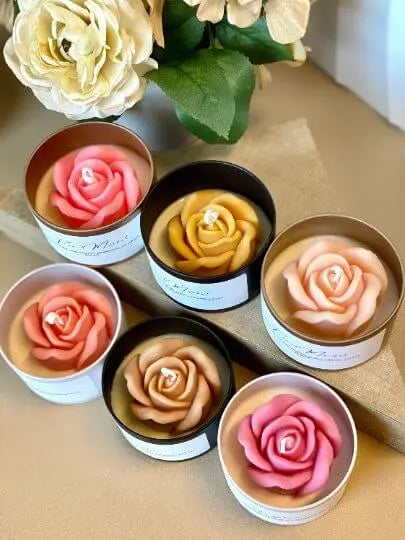 Flower in a Jar Candle | Handcrafted Gift - handmade home fragrance gift
