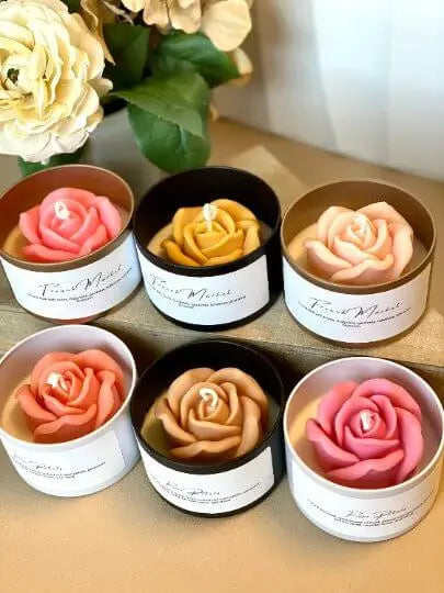 Flower in a Jar Candle | Handcrafted Gift - handmade home fragrance gift