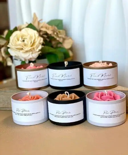 Flower in a Jar Candle | Handcrafted Gift - handmade home fragrance gift
