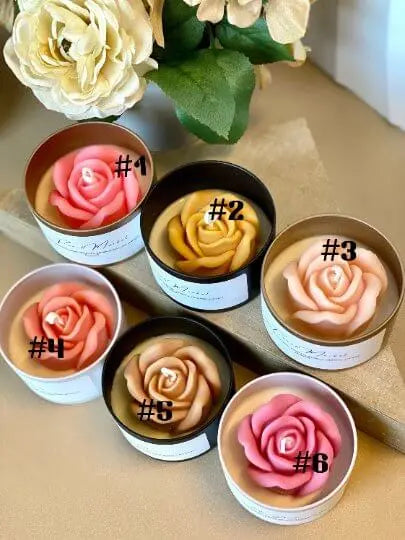 Flower in a Jar Candle | Handcrafted Gift - handmade home fragrance gift