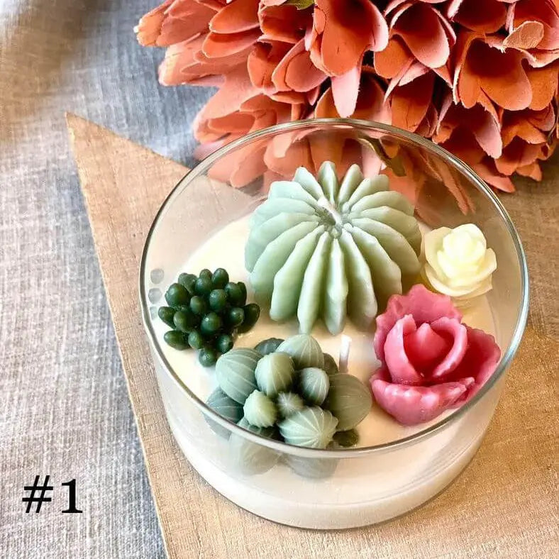 Garden Terrarium Candle – A Touch of Nature’s Serenity - handmade home fragrance gift