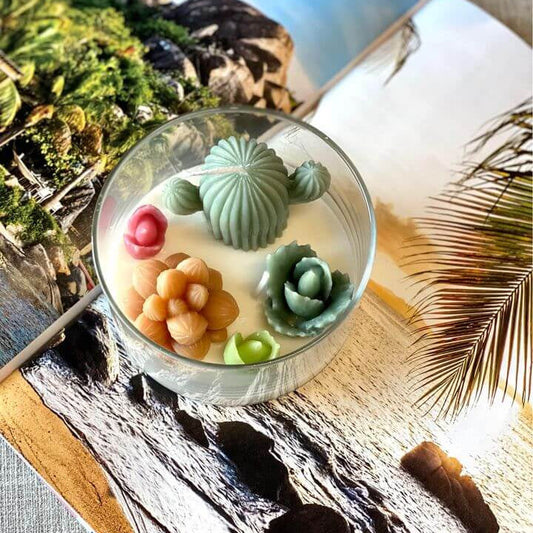 Garden Terrarium Candle – A Touch of Nature’s Serenity - handmade home fragrance gift